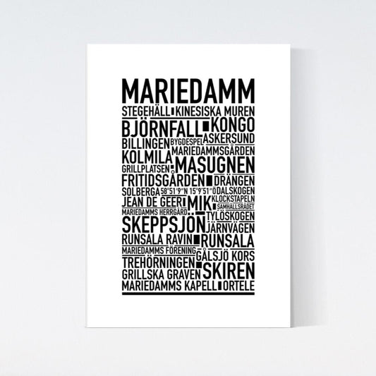 Mariedamm Text Poster