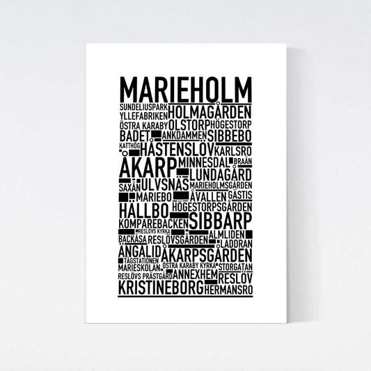 Marieholm Text Poster