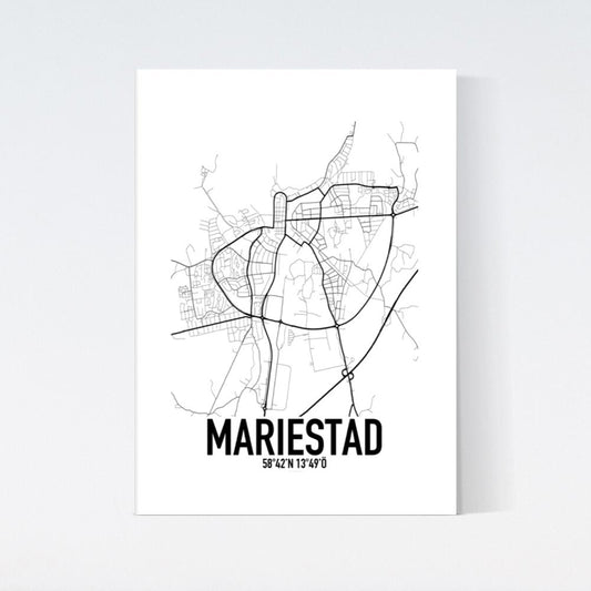 Mariestad Karta Poster