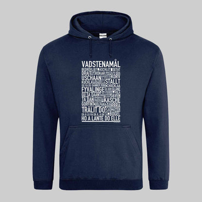 Vadstenamål Dialekt Text Hoodie
