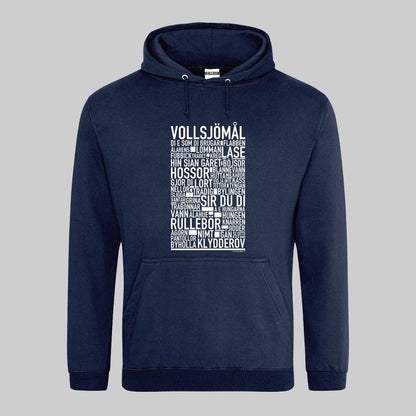 Vollsjömål Dialekt Text Hoodie