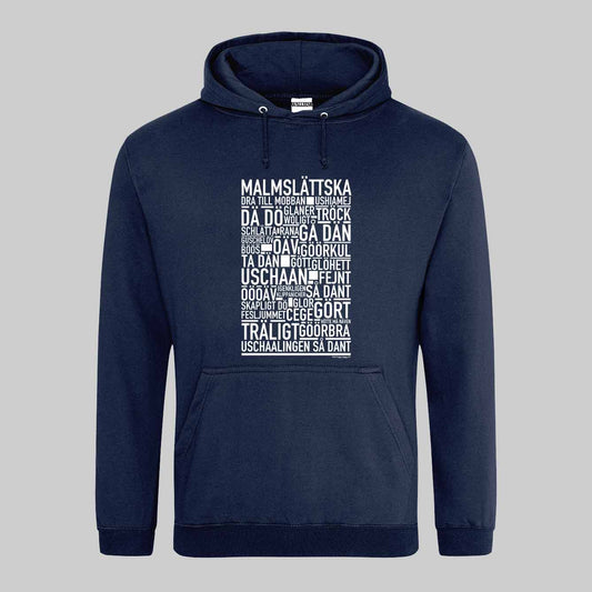 Malmslättska Dialekt Text Hoodie