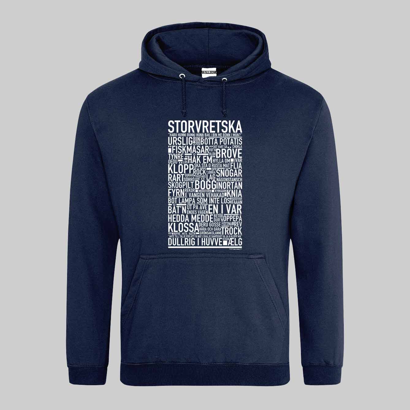 Storvretska Dialekt Text Hoodie