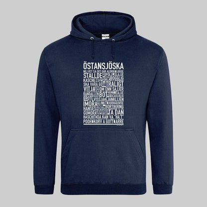 Östansjöska Dialekt Text Hoodie