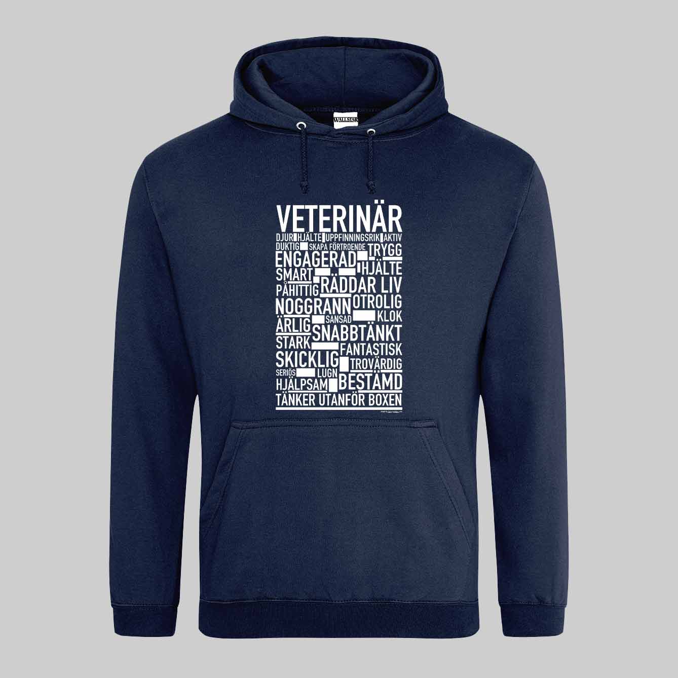 Veterinär Text Hoodie