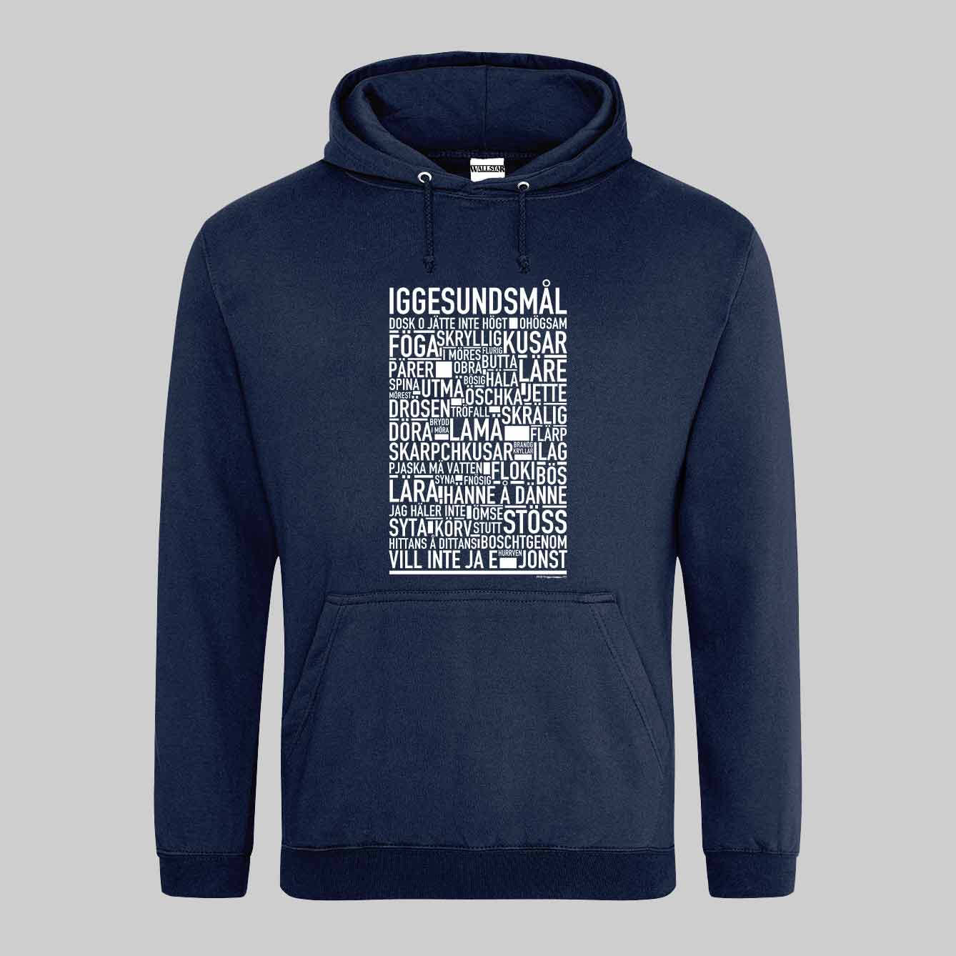 Iggesundsmål Dialekt Text Hoodie