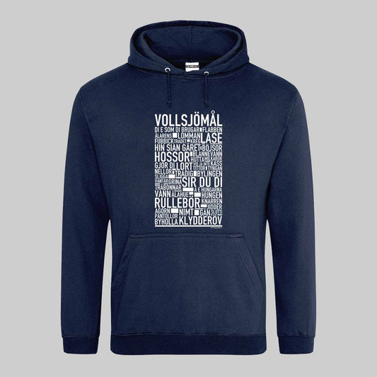 Vollsjömål Dialekt Text Hoodie