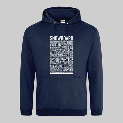 Snowboard Text Hoodie