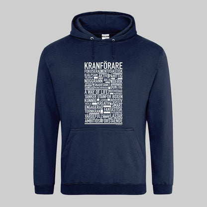 Kranförare Text Hoodie