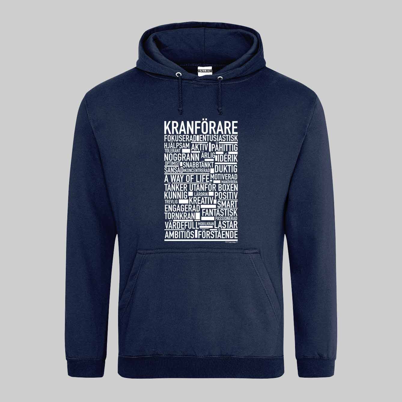 Kranförare Text Hoodie