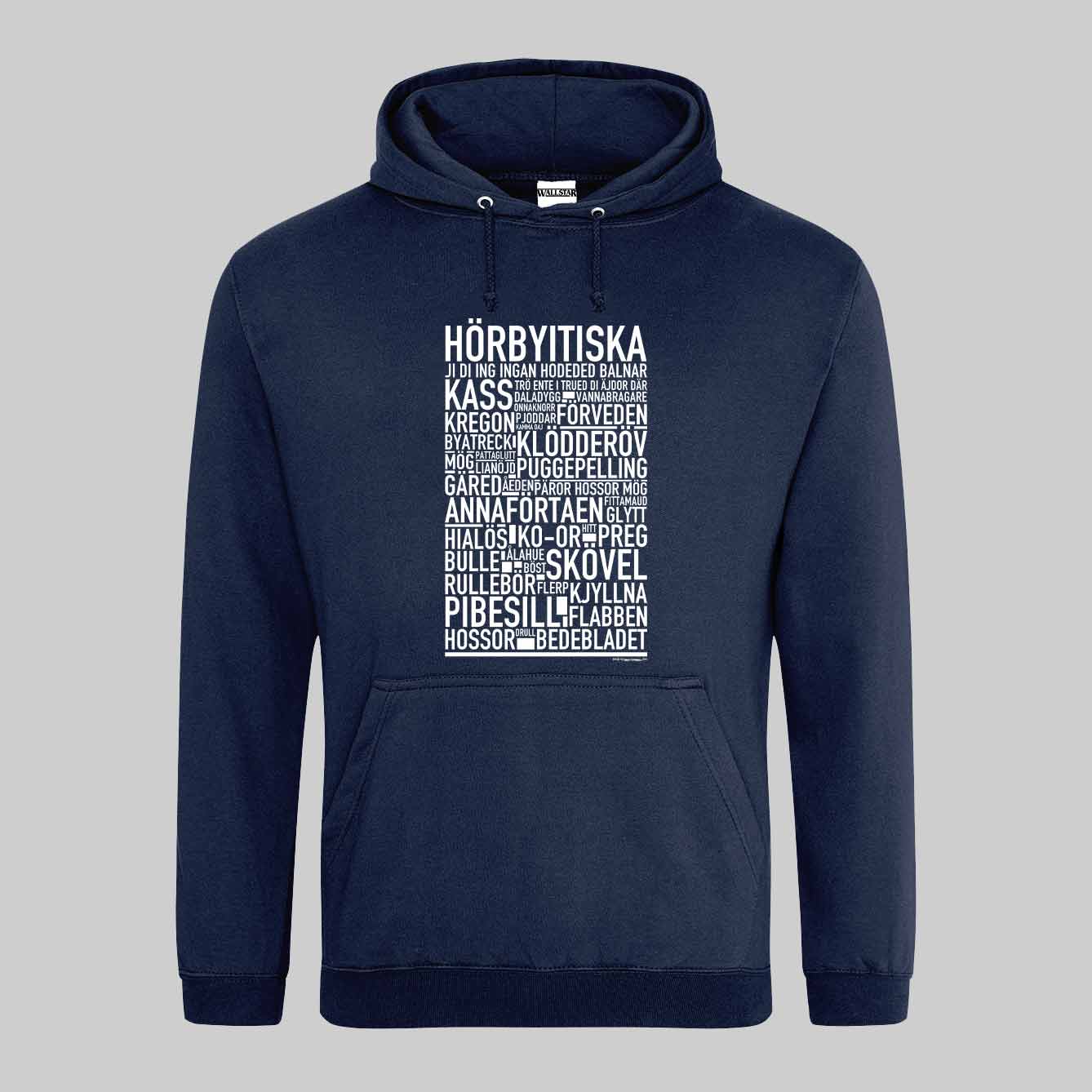 Hörbyitiska Dialekt Text Hoodie