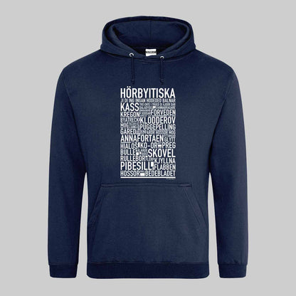 Hörbyitiska Dialekt Text Hoodie
