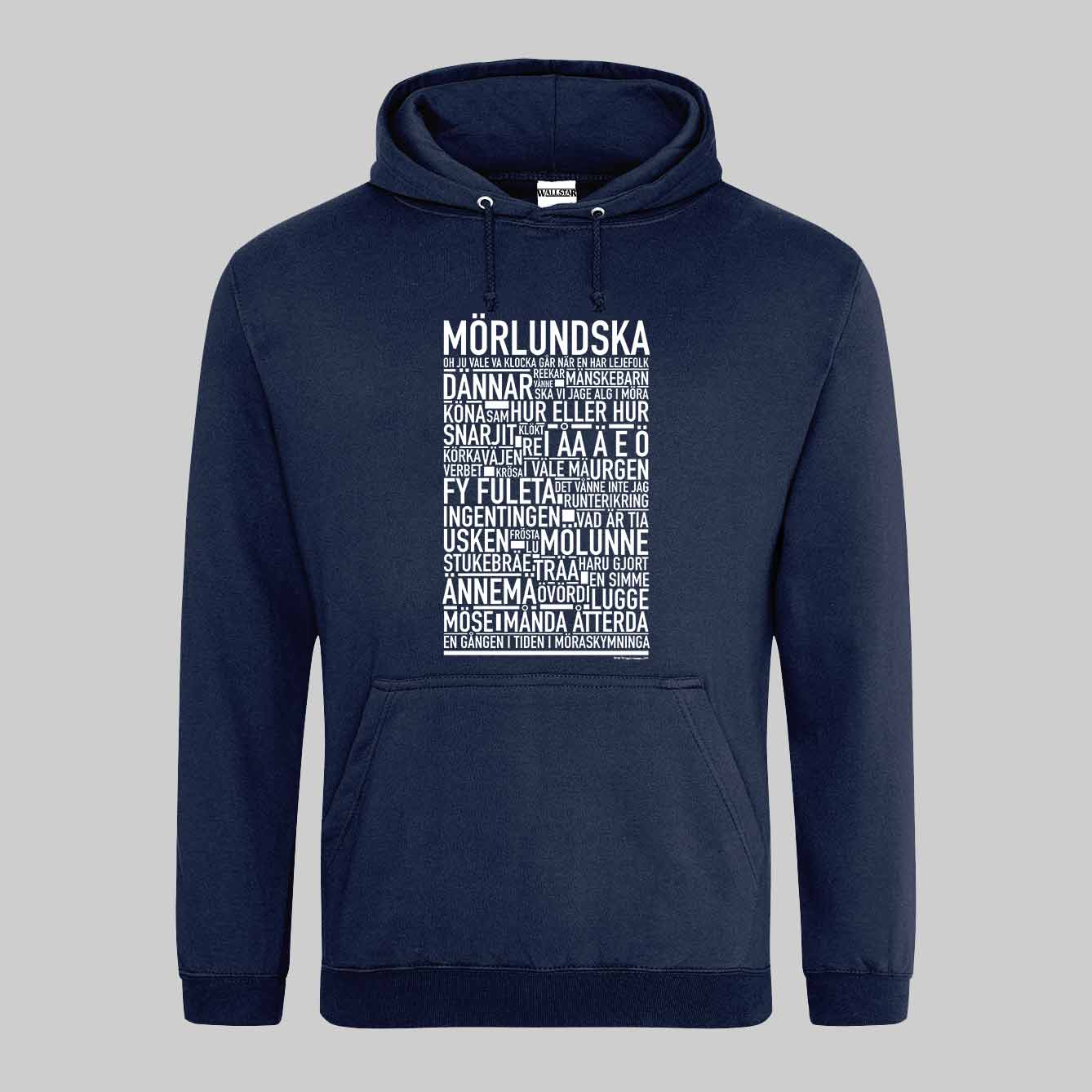 Mörlundska Dialekt Text Hoodie