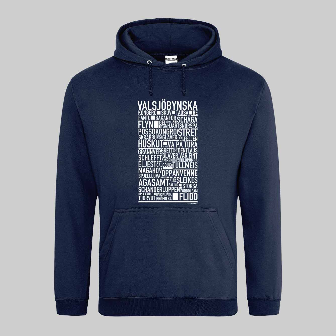 Valsjöbynska Dialekt Text Hoodie