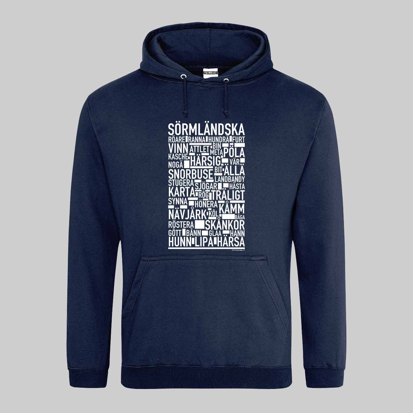 Sörmländska Dialekt Text Hoodie