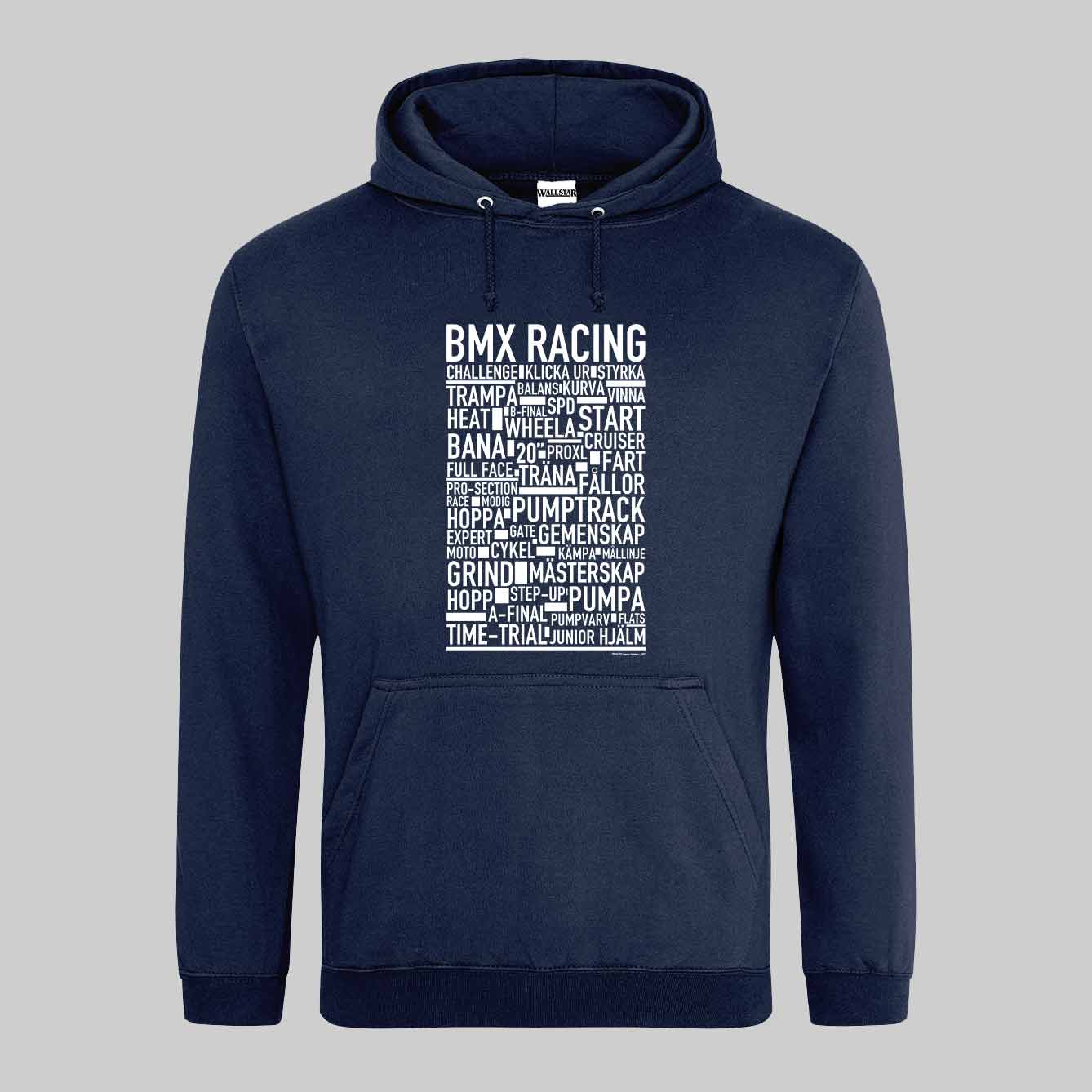 BMX Racing Text Hoodie