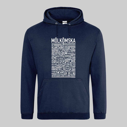 Môlkômska Dialekt Text Hoodie