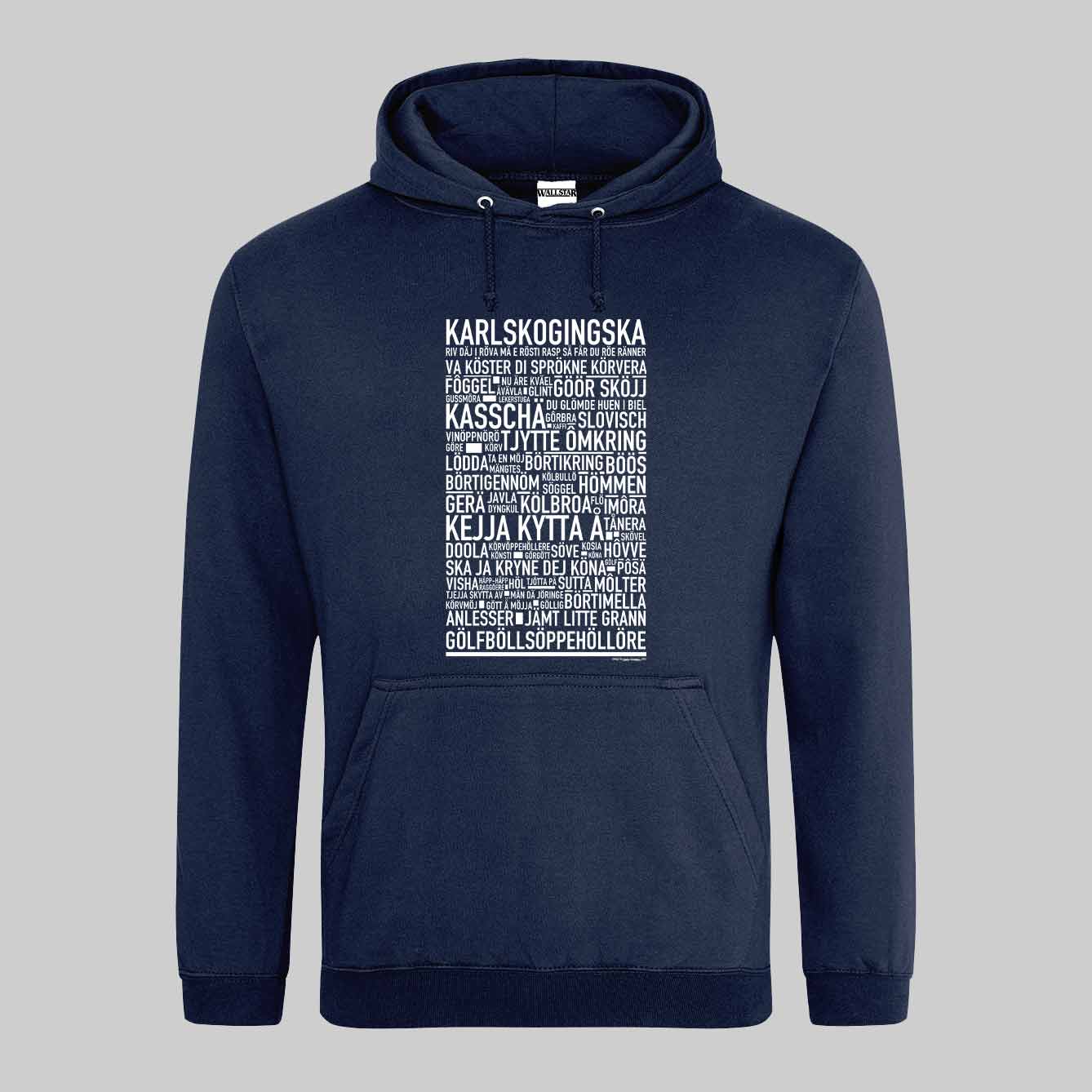 Karlskoginska Dialekt Text Hoodie