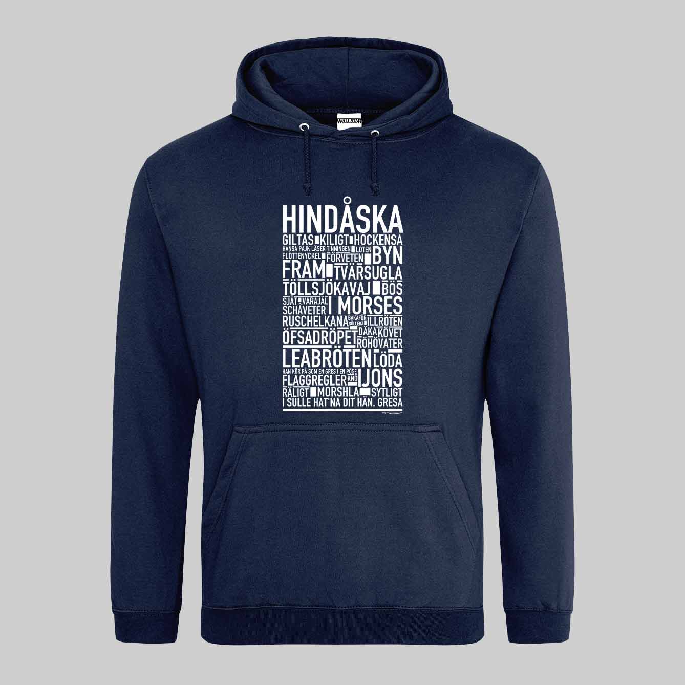 Hindåska Dialekt Text Hoodie