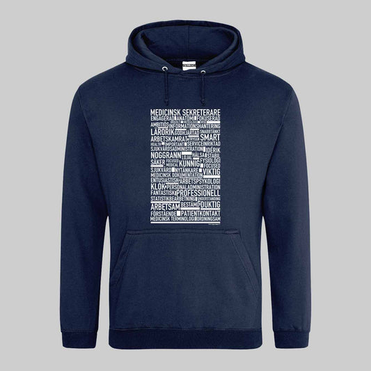 Medicinsk Sekreterare Text Hoodie