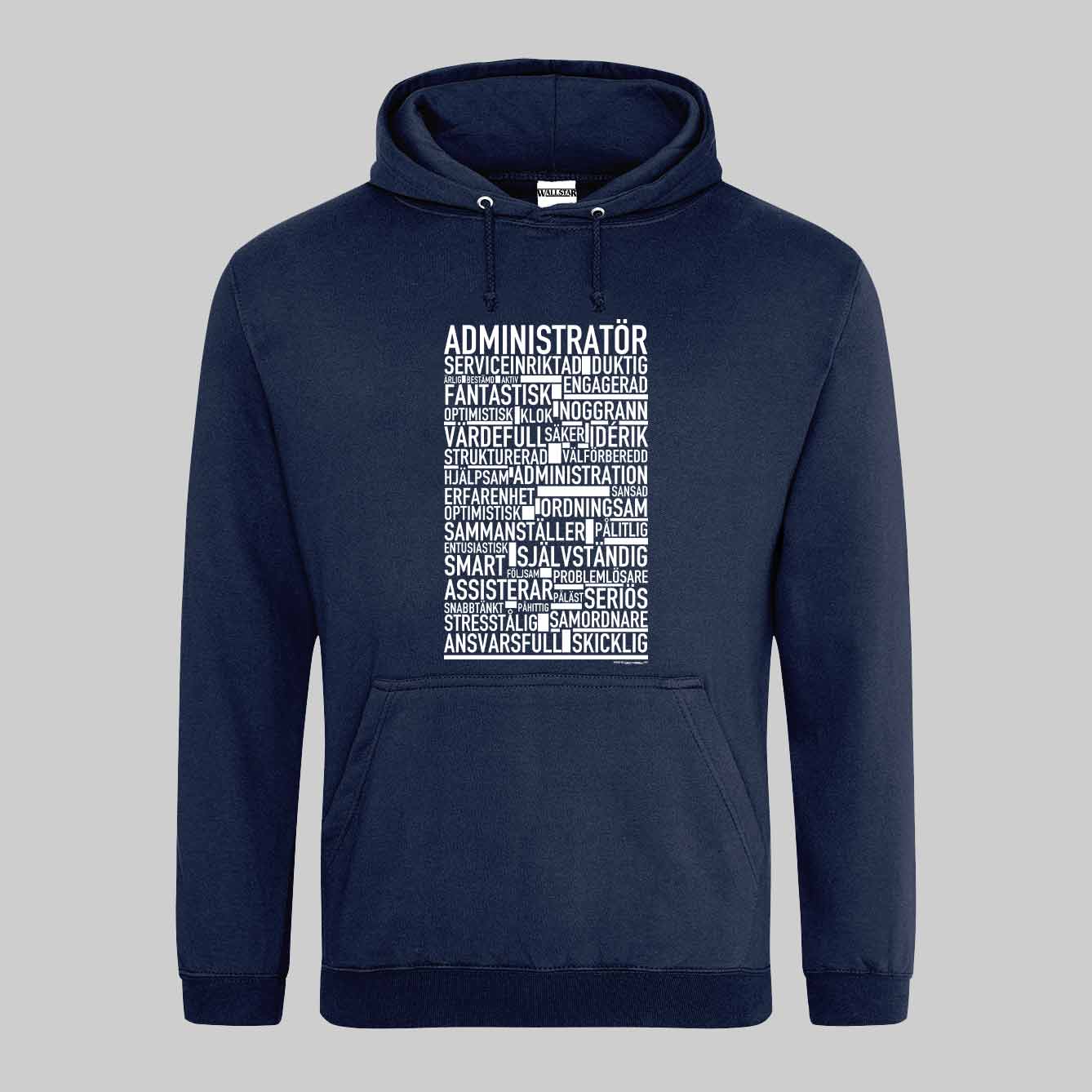 Administratör Text Hoodie