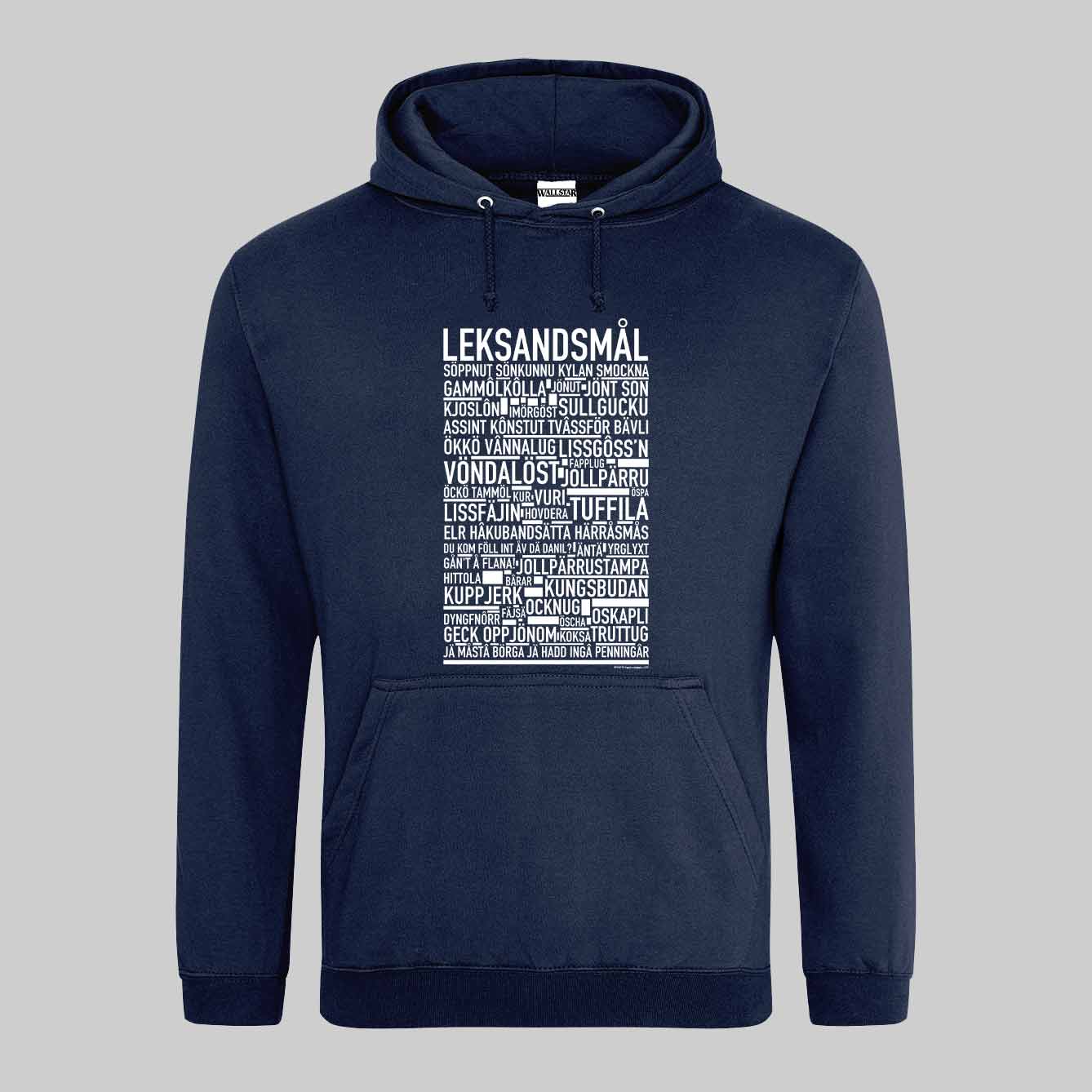 Leksandsmål Dialekt Text Hoodie