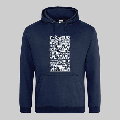 Nynäshamnitiska Dialekt Text Hoodie