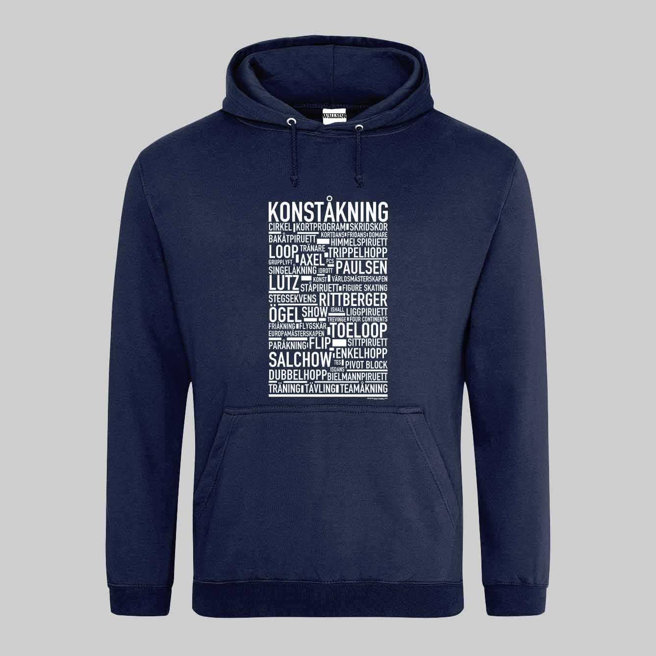 Konståkning Text Hoodie