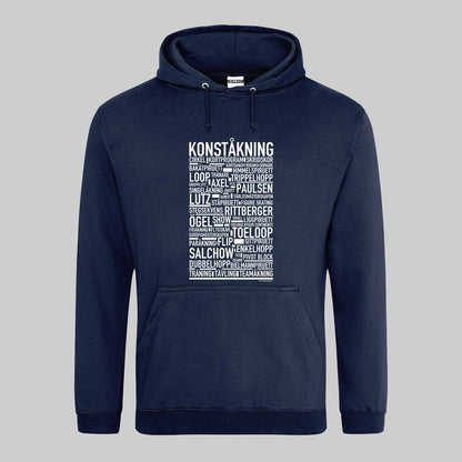 Konståkning Text Hoodie