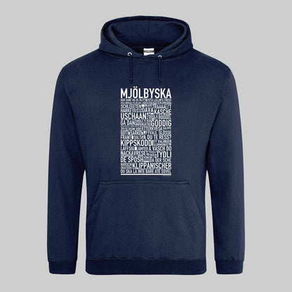 Mjölbyska Dialekt Text Hoodie