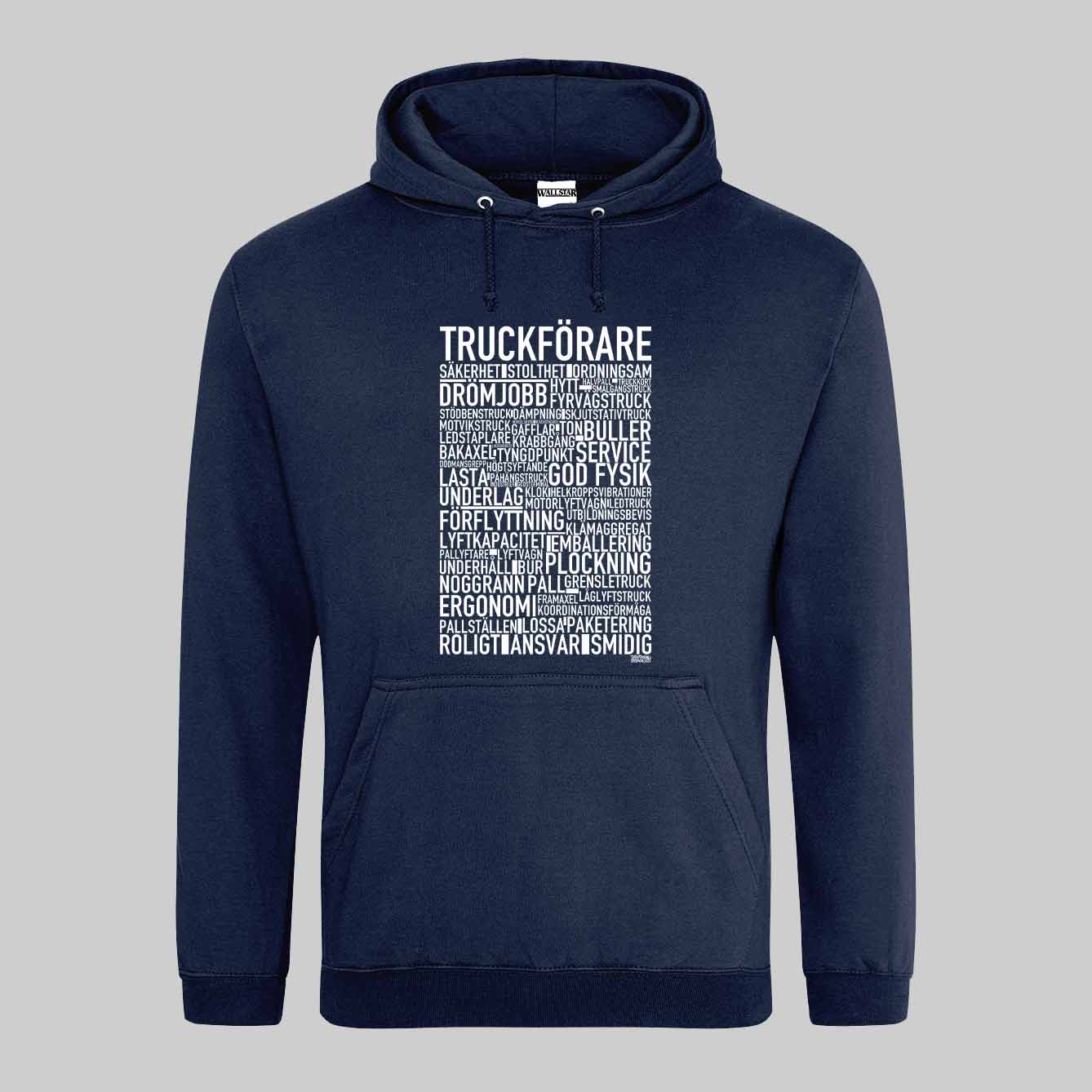 Truckförare Text Hoodie
