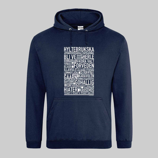 Hyltebrukska Dialekt Text Hoodie