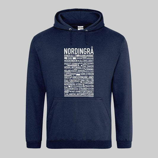 Nordingrå Text Hoodie
