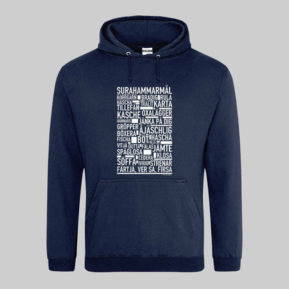 Surahammarmål Dialekt Text Hoodie