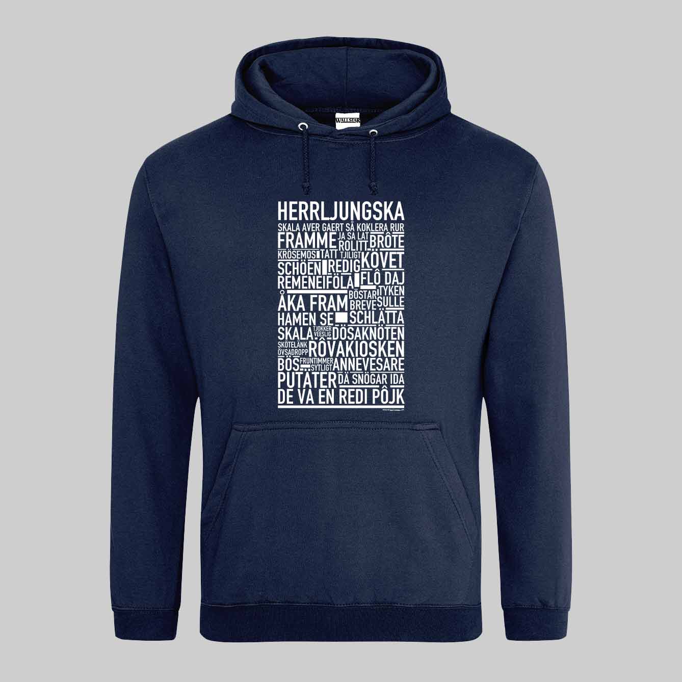 Herrljungska Dialekt Text Hoodie