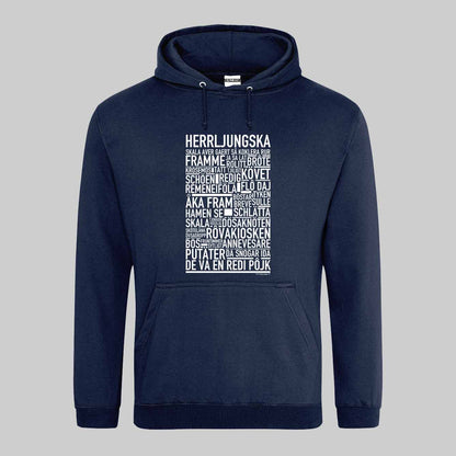 Herrljungska Dialekt Text Hoodie