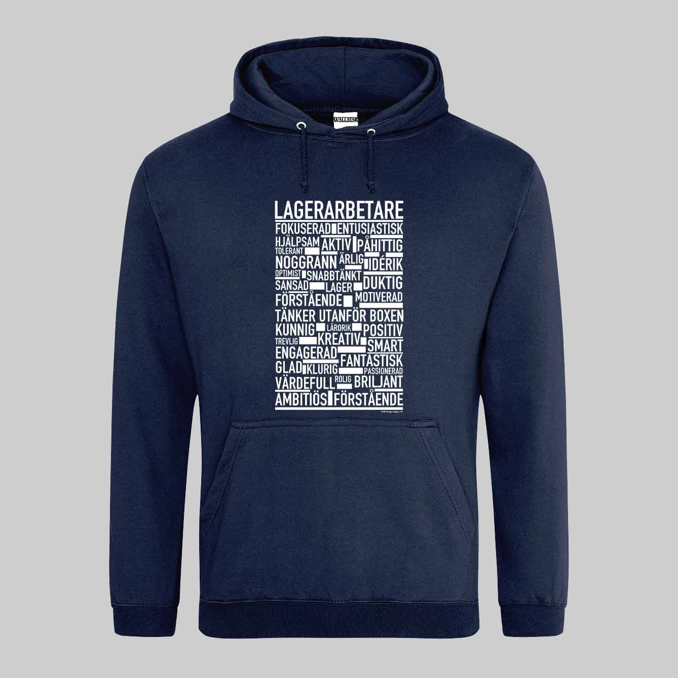 Lagerarbetare Text Hoodie