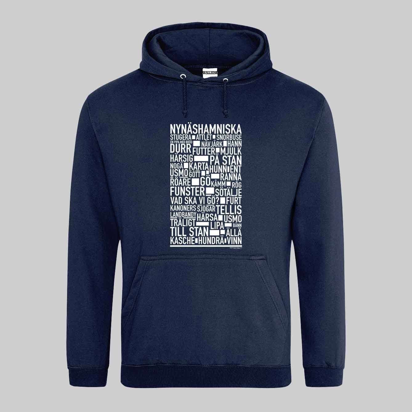 Nynäshamnitiska Dialekt Text Hoodie
