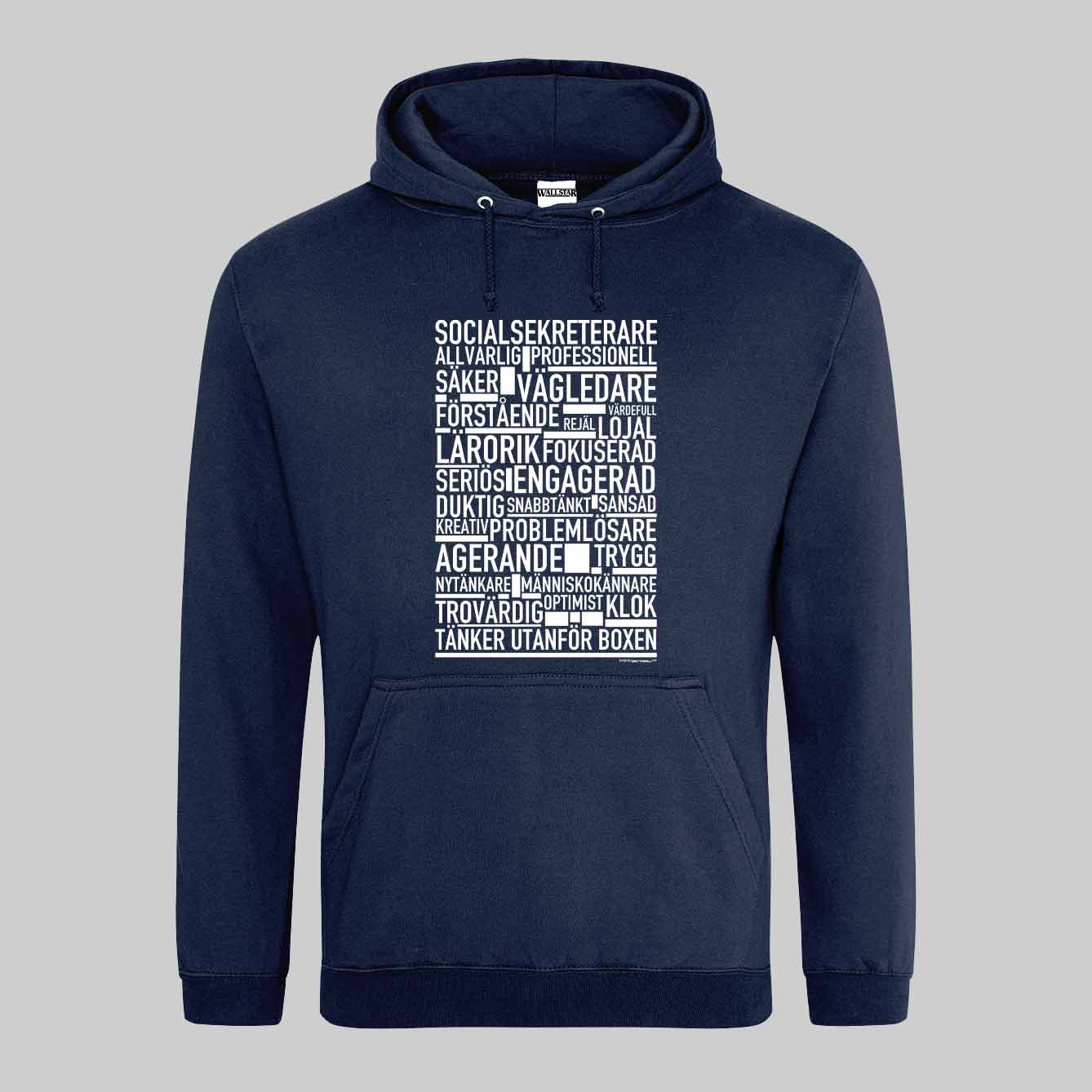Socialsekreterare Text Hoodie
