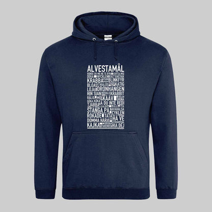 Alvestamål Dialekt Text Hoodie