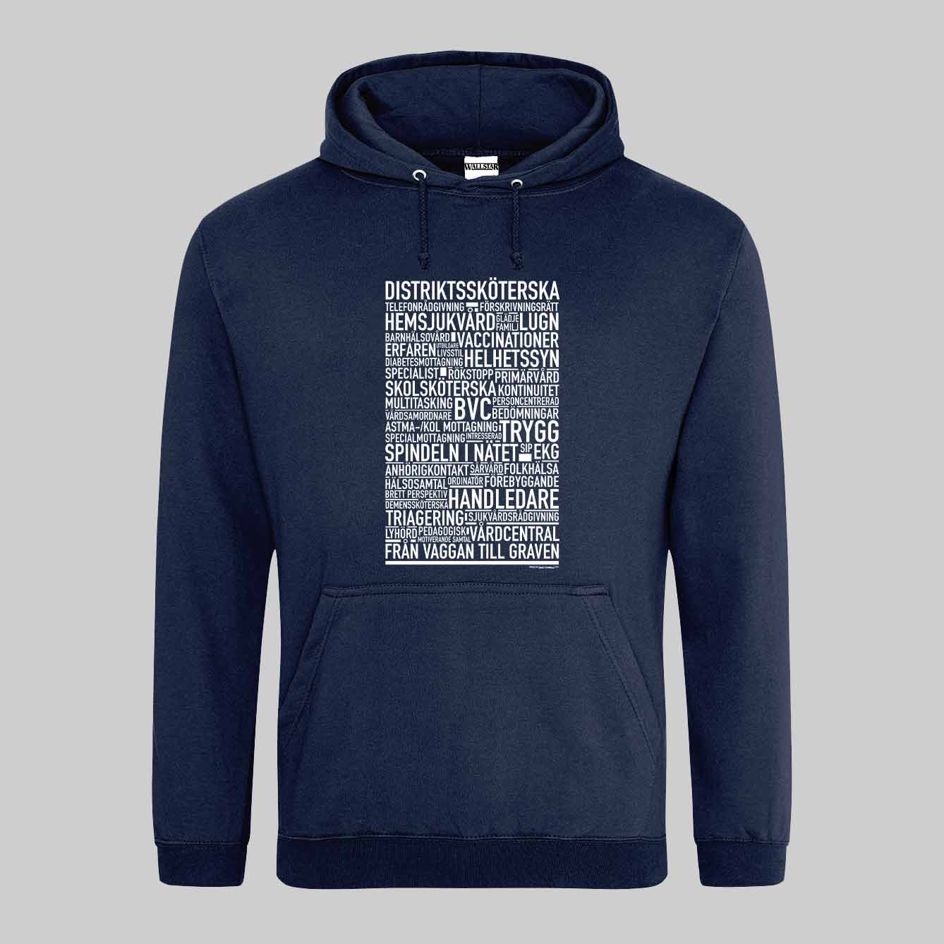Distriktssköterska Text Hoodie