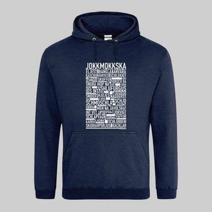 Jokkmokkska Dialekt Text Hoodie