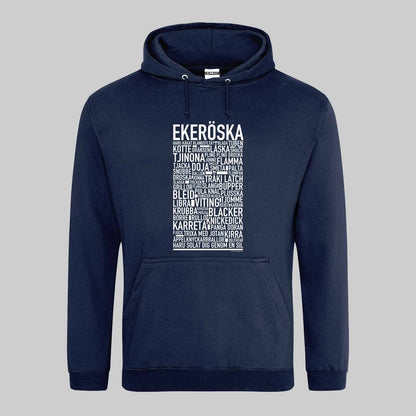 Ekeröska Dialekt Text Hoodie