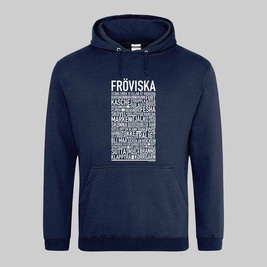 Fröviska Dialekt Text Hoodie