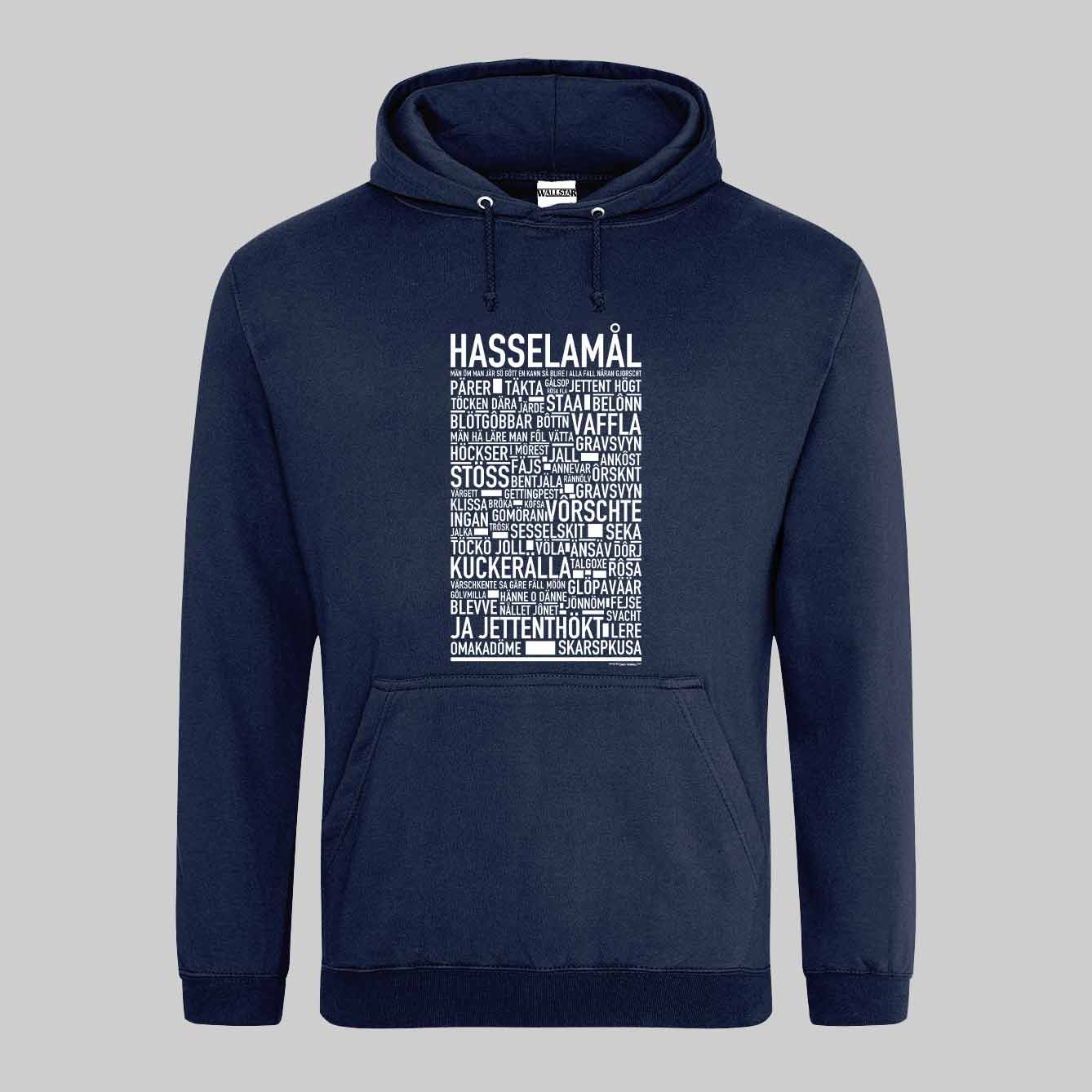 Hasselamål Dialekt Text Hoodie