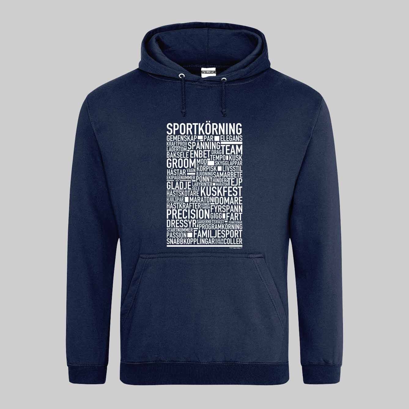 Sportkörning Text Hoodie