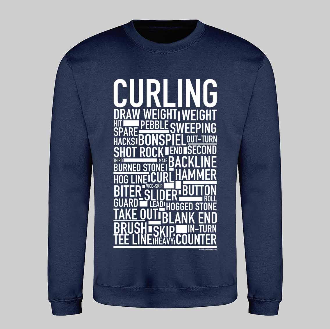 Curling Text Sweatshirt