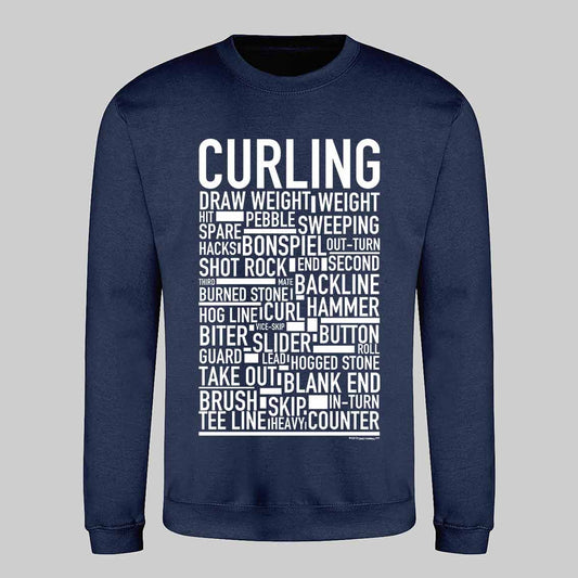 Curling Text Sweatshirt