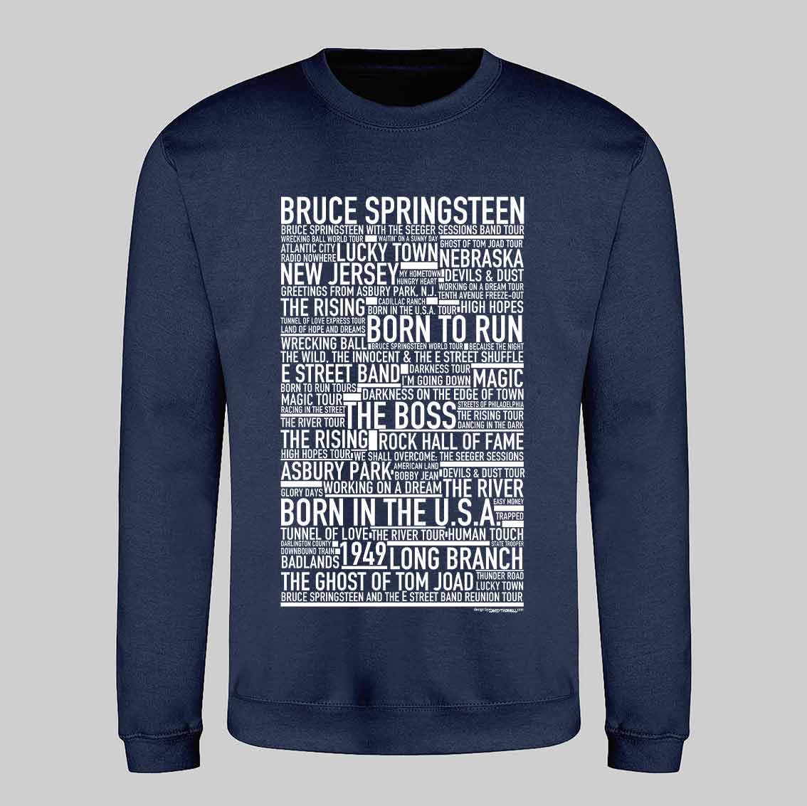 Bruce Springsteen Text Sweatshirt