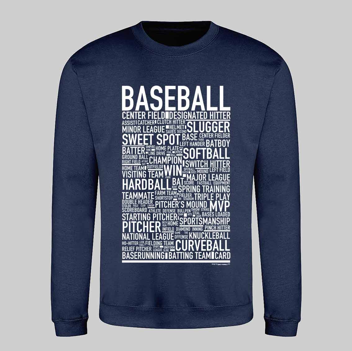 Baseball Text Sweatshirt